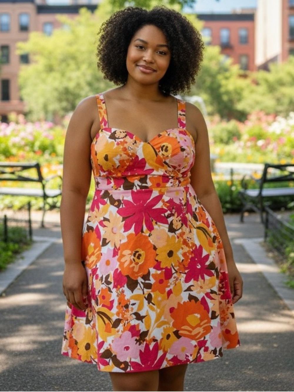 NWT Studio 1940 Floral Print Sleeveless Multicolor Dress Women’s Plus Size 26W
